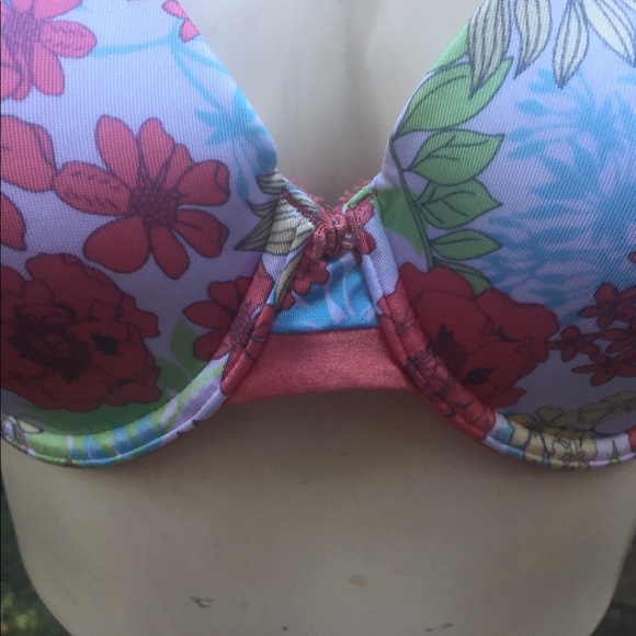 Hold foranh3dogmom Fair coral floral print bra underwire - Picture 2 of 5